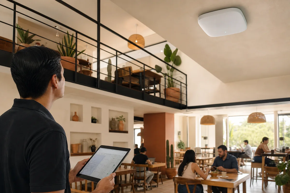 Wi-Fi para restaurantes y tiendas: cómo diseñar una red sin zonas muertas