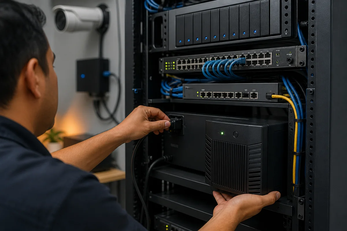 UPS para CCTV y redes: qué respaldar primero durante un apagón