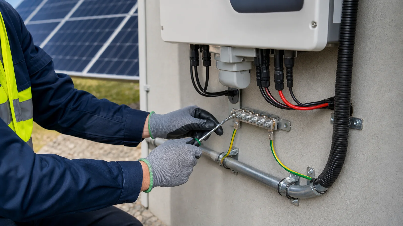 Puesta a tierra en CCTV, redes y paneles solares: qué revisar antes de energizar